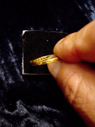 Lote de anillos chapados en oro ..