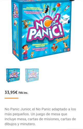 Juego de mesa NO PANIC