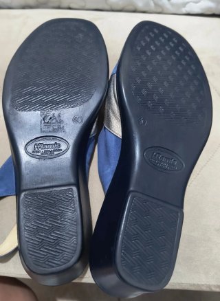Sandalias Ramis Azul/Plata Talla 40