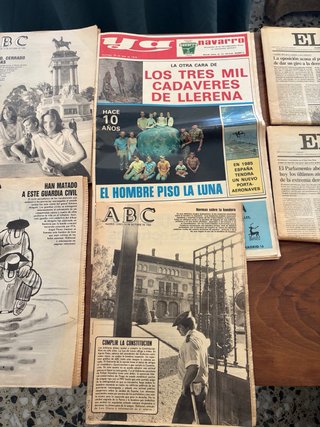 Lote de 7 periódicos años 1980-1969