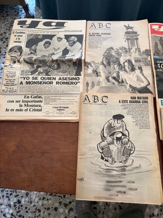 Lote de 7 periódicos años 1980-1969