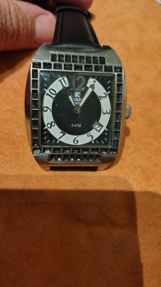 Orologio Kienzle Quadrato Nero e Argento