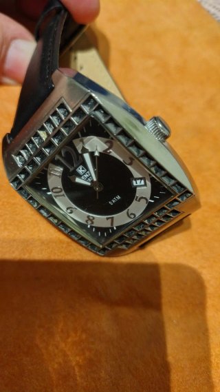 Orologio Kienzle Quadrato Nero e Argento