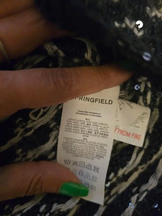 Jersey Springfield lentejuelas Talla M