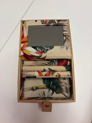 Joyero organizador grande + mini joyero viaje