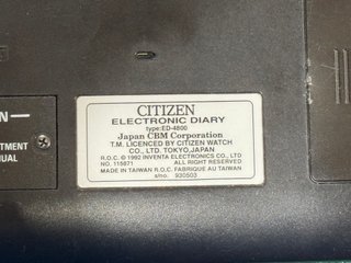 Citizen ED-4800 Electronic Diary