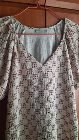 Top Polin et Moi Beige y Rosa