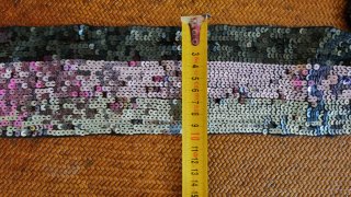 Sciarpa paillettes nero/grigio