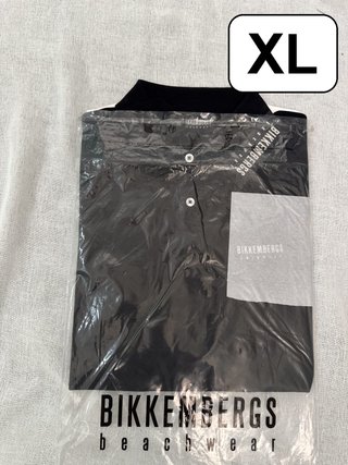 Polo Bikkembergs Swimwear – Negro, talla XL, nuevo