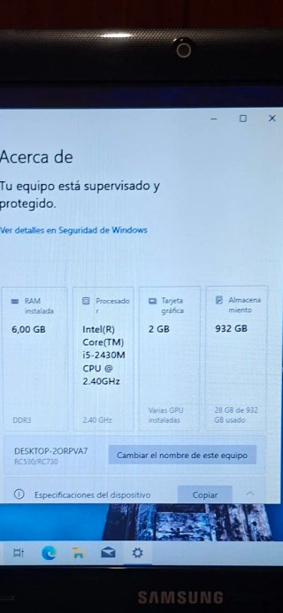 Portátil Samsung-i5