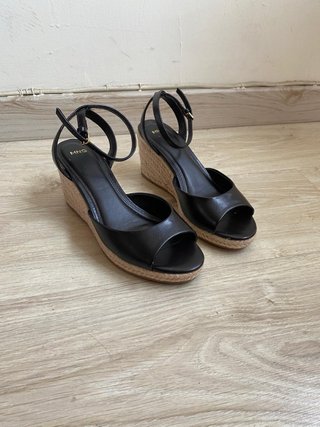 Sandalias Mango Negras Talla 38