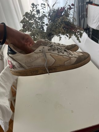 Golden Goose Ballstar Talla 44 Beige/Gris