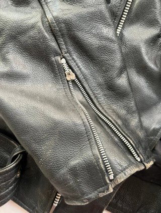 Perfecto heavy rock chupa de cuero auténtico L/M