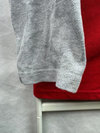 Polo Tommy Hilfiger Manga Larga XL  Rojo