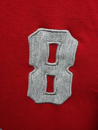 Polo Tommy Hilfiger Manga Larga XL  Rojo