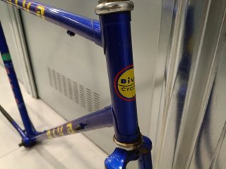Cuadro Bicicleta Carretera Clásica Azul
