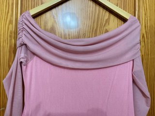Vestido elegante hombros descubiertos T42