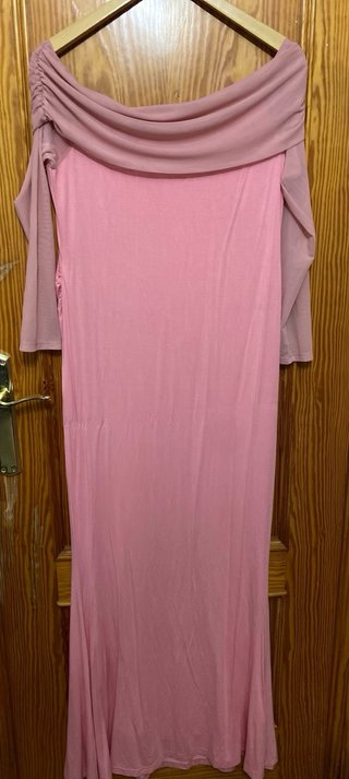Vestido elegante hombros descubiertos T42