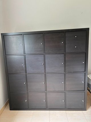 Mueble Modular Negro Madera