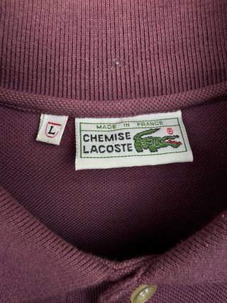 Polo Lacoste Morado Talla L