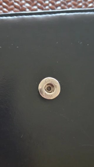 Portafoglio donna pelle nera con logo