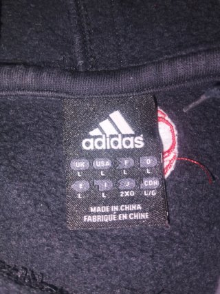 Sudadera Adidas AC Milan Negra Roja