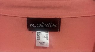 Camisa polo Collection rosa talla XXXL