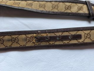 Cinturón Gucci GG Monogram Marrón Beige