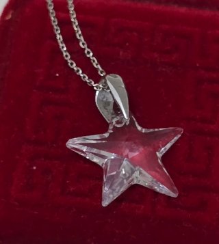 Collar Plata 925 Estrella Cristal