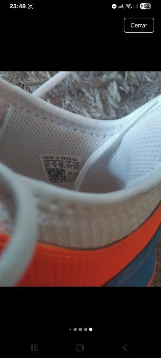Zapatillas Adidas Padel Naranja y Blanco