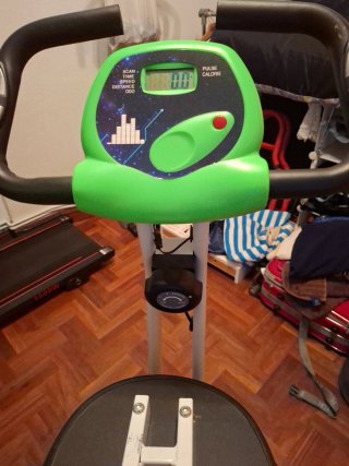 Bicicleta Estática Plegable Verde