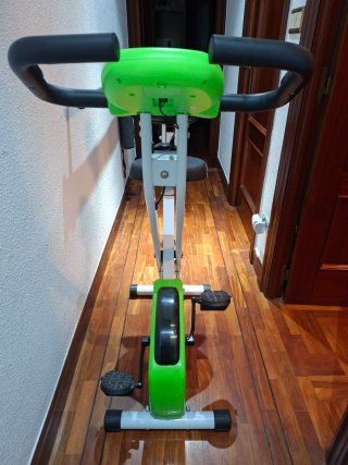 Bicicleta Estática Plegable Verde
