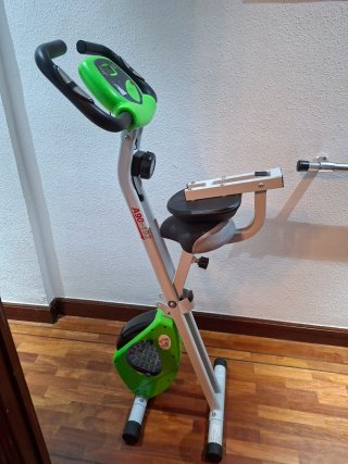 Bicicleta Estática Plegable Verde