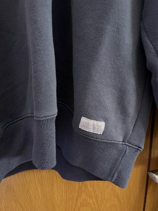 Sudadera Hollister Gris Media Cremallera