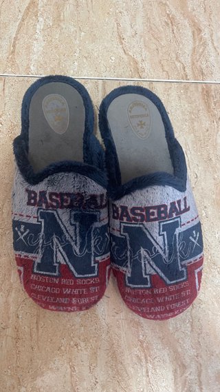 Zapatillas pantuflas de casa Baseball