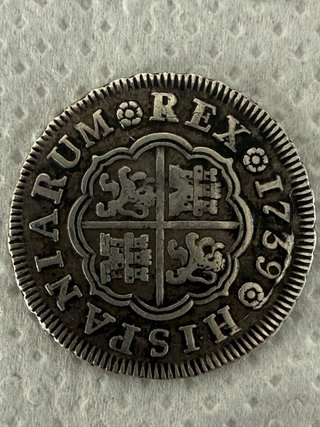 1 Real Plata Felipe V 1739 Madrid JF