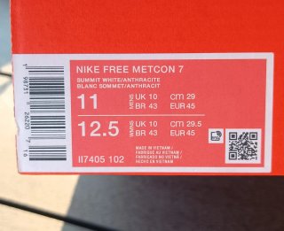 Nike Free Metcon 7 Blancas Naranja