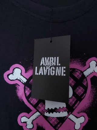Avril Lavigne camiseta oversize calavera rosa S/L