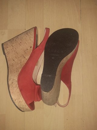 Zapatos Cuplé rojos nuevos n40