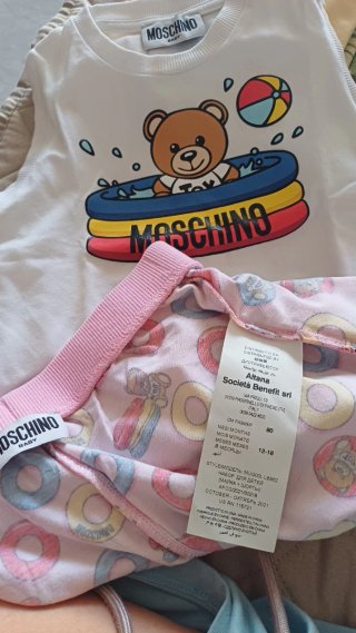 Completo Moschino Orsetto Piscina Bimbo