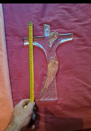 Crocifisso in Vetro Murano La Murrina