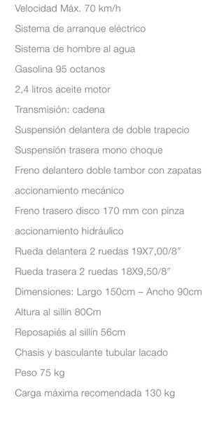 Quad infantil gasolina nuevo