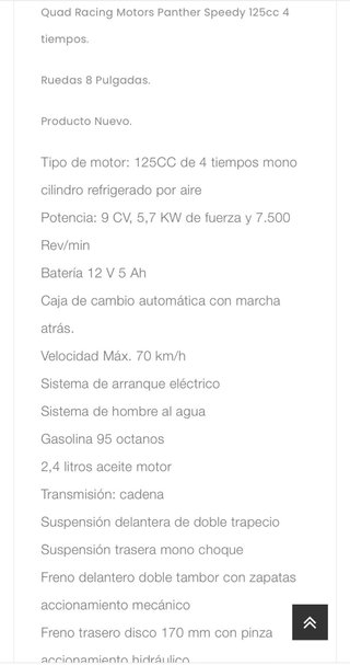 Quad infantil gasolina nuevo