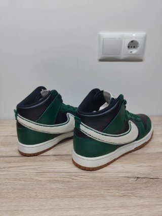 Nike Dunk High Chenille Swoosh Negro Verde 42,5