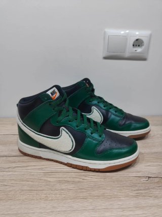 Nike Dunk High Chenille Swoosh Negro Verde 42,5
