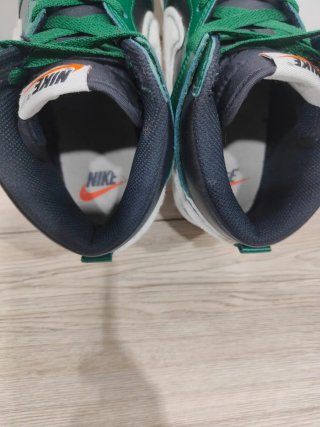 Nike Dunk High Chenille Swoosh Negro Verde 42,5