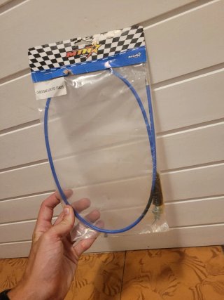 Cable de gas MTR Pitbike Azul