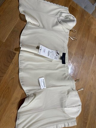 Corpiño crema satinado talla S