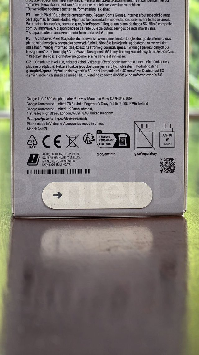 Movil Google Pixel 10a PRECINTADO