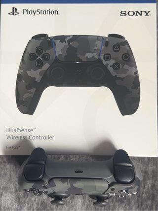Mando PS5 DualSense camuflaje con caja y cable